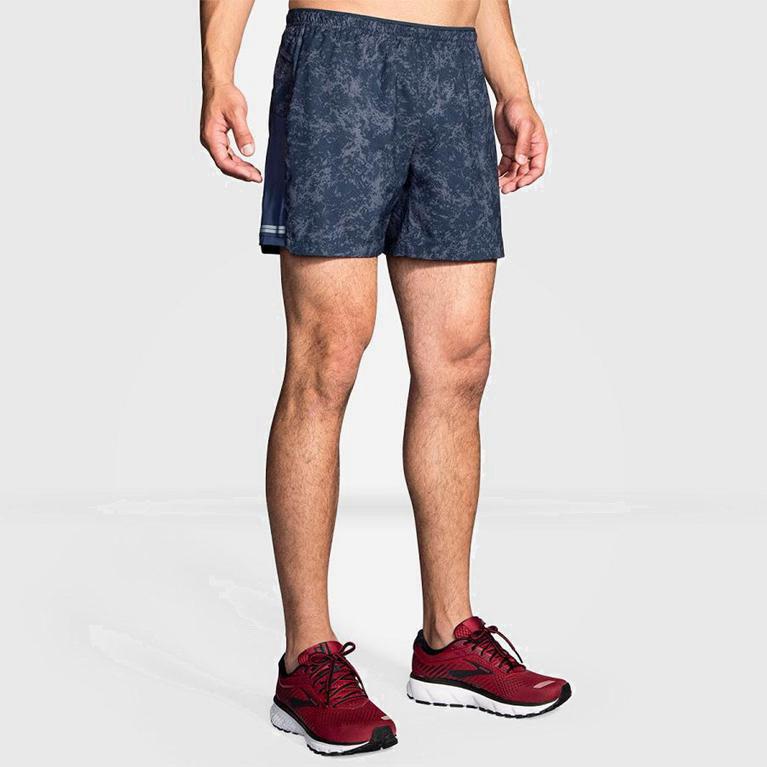 Brooks Sherpa 5 Løpeshorts Herre Outlet - Blå - Norge (XAG603189)